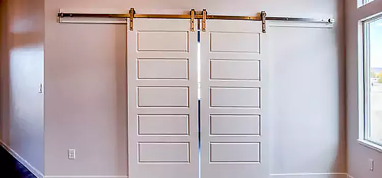 Glass Barn Door with Installation Hardware Kit North Bellmore