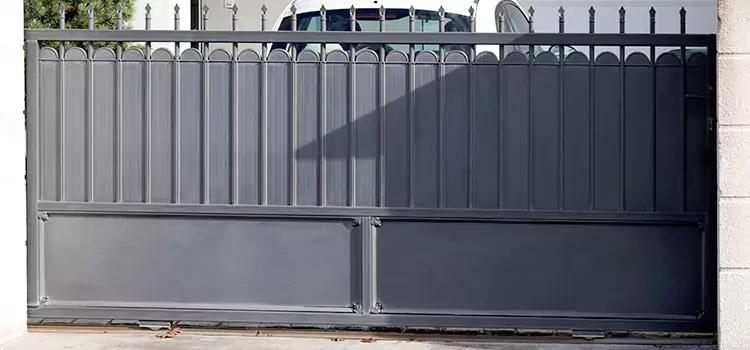Metal Driveway Gate Installation North Bellmore